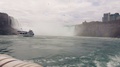 Boat Sails Into The Niagara Falls' Mist