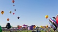 Albuquerque International Balloon Fiesta Mass Ascension Day Timelapse (Tilt Up)