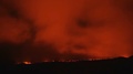 Big Lava Flow Timelapse Night To Day Sunrise Dawn Night Glowing Hot Flow From