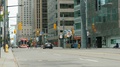 Toronto, Ontario, Canada, October 2017: A Busy Street In Toronto Downtown. Cars