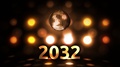 2032 New Years Eve Celebration Background Spinning Disco Ball Nightclub