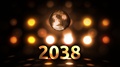 2038 New Years Eve Celebration Background Spinning Disco Ball Nightclub