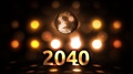 2040 New Years Eve Celebration Background Spinning Disco Ball Nightclub