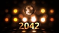 2042 New Years Eve Celebration Background Spinning Disco Ball Nightclub