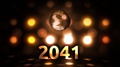 2041 New Years Eve Celebration Background Spinning Disco Ball Nightclub