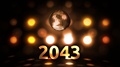2043 New Years Eve Celebration Background Spinning Disco Ball Nightclub