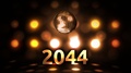 2044 New Years Eve Celebration Background Spinning Disco Ball Nightclub