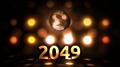 2049 New Years Eve Celebration Background Spinning Disco Ball Nightclub