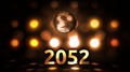 2052 New Years Eve Celebration Background Spinning Disco Ball Nightclub