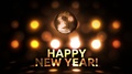 Happy New Years Eve Celebration Background Spinning Disco Ball Nightclub