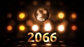 2066 New Years Eve Celebration Background Spinning Disco Ball Nightclub