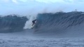 Powerful Surfing Waves In French Polynesia Tahiti Crashing In Ocean On Beach