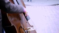Close Up Of Rainbow Gloved Cello Player Playing 2