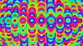 The Colored Caterpillar Rotates. Seamless Loop.