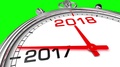 New Year 2018 Clock (Green Screen)