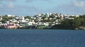 Bermuda Islands Colorful Homes At Hillside Directly At Waterfront