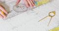 Person Plotting Course For Sailing