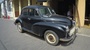 Black Vintage Car Morris Minor 1960s On Galle Streets. Sri Lanka
