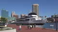 Usa Maryland Baltimore Inner Harbor Passenger Ship And Cityscape