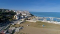 Aerial View Of The Coastal Side Of Rodi Italy