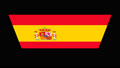Spain Flag Turning Vertically