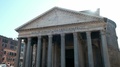 High-Key Tilt Down Pantheon Portico Facade Rome Italy