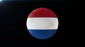 Football With Flag Of Netherlands, Soccer Ball With Holland Flag