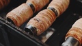 Czech National Street Food Called Trdlo Trdelnik Is Being Cooked During