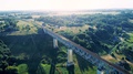 Aerial View Of Railroad Bridge, Lyduvenai, Lithuania