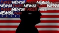 Trump Fake News And Usa Flag - Politics, News Media