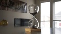 Sand Falling In A Magnetic Hourglass And Framed By Bright Windows In The