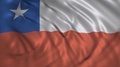 Waving Flag Of Chile In The Wind