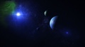 3d Animation Of A Distant Star System With Alien Planets