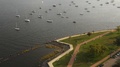 Aerial Of Sailing Boats Near Perth Amboy.