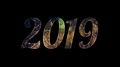 Gold Firework Celebration In 2019 Text With Alpha / Transperant