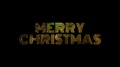Merry Christmas Text With Gold Fireworks For Celebrate With Alpha / Transperant