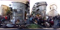 360 Vr Of City Street Crowd In Naples Italy