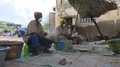 Women Sitting Cleaning Plastic Flakes After Mechanical Grinding - Kaolack