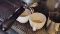 Cooking Coffee. Coffee Machine Making Coffee Espresso