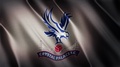 Crystal Palace Football Team Badge On A Flag Animated Stock Footage
