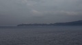 Panorama From The Sea Of Oia Village In Santorini Island In A Cloudy Day