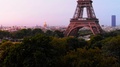 Aerial View To Eiffel Tower At Sunrise, Paris, France