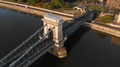 Aerial View To Chain Bridge And The City, Budapest, Hungary