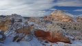 White Pocket Desert Landscape Rock Formation Winter, Arizona
