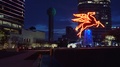 Dallas Neon Pegasus Landmark Time-Lapse At Night W/Tourists