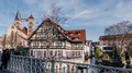 Hyperlapse Of The Markthaus In Esslingen Am Neckar On A Sunny Day In The