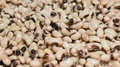 Cooked Black Eyed Peas (Beans) Rotating Eating By A Fork Speed Motion