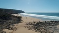 Aerial Drone Camera Footage Of Beautiful Sunny Beach Landscape Near
