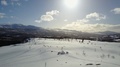 Drone Shot Of Super White Flare Sunlight Shining Down From Heaven. Pack Of