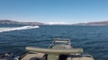 View From Norwegian Coastal Ranger Cb90 Combat Boat Travelling Through Water